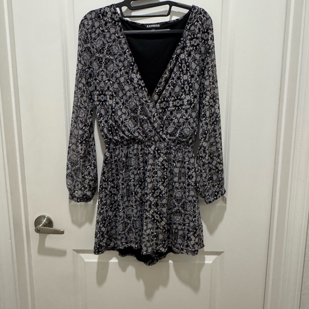 Express Black and White Romper